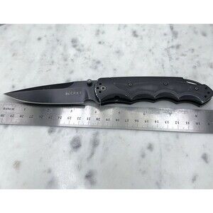 CRKT Fire Spark 1050K Black Columbia Assisted Opening Folding Knife Aluminum/G10